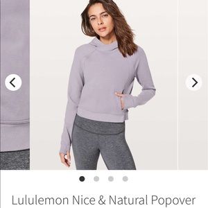 Lululemon nice & natural popover size 8 hoodie